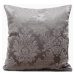 Luxusní šedý povlak na polštář s ornamenty
