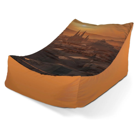 Sedací vak Lounge Barcelona Night Skyline - 120 x 100 x 80 cm