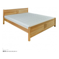 Drewmax Manželská postel - masiv LK109 | 140 cm buk Moření: Třešeň