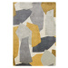 Ručně tkaný koberec z recyklovaných vláken v okrově žluté a šedé barvě 120x170 cm Romy – Asiatic