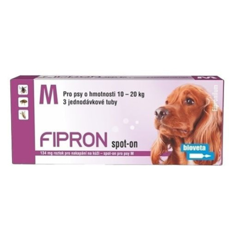 Bioveta Fipron 134mg Spot-On Dog M sol 3x1,34ml