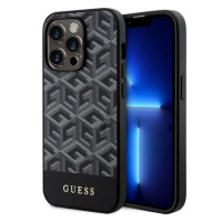 Guess PU G Cube MagSafe Zadní Kryt pro iPhone 15 Pro Black