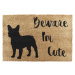 Rohožka z kokosového vlákna 40x60 cm Beware I'm Cute French Bulldog – Artsy Doormats