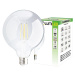 LED žárovka LED E27 G125 8W = 65W 880lm 4000K Neutrální 360° Filament LUMILED