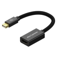 AlzaPower AluCore Mini DisplayPort (M) to HDMI (F) 4K 30Hz černý