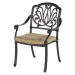 Tmavě šedá kovová zahradní židle Amalfi – Hartman