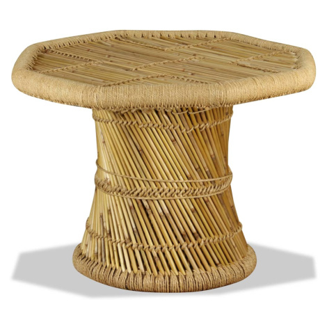 vidaXL Konferenční stolek bambus osmihran 60 x 60 x 45 cm