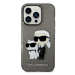 Karl Lagerfeld KLHCP14XHNKCTGK hard silikonové pouzdro iPhone 14 PRO MAX 6.7" black Gliter Karl&