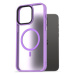 AlzaGuard Matte Case Compatible with MagSafe pro iPhone 15 Pro Max světle fialový