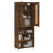 vidaXL Skříň highboard kouřový dub 69,5 x 34 x 180 cm kompozitní dřevo