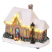 EMOS LED vánoční domek, 20,5 cm, 3x AA, vnitřní, teplá bílá DCLW14