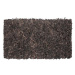 Hnědý shaggy kožený koberec 80x150 cm MUT, 57762