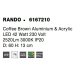 NOVA LUCE stropní svítidlo RANDO kávově hnědý hliník a akryl LED 42W 230V 3000K IP20 6167210