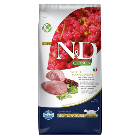 Farmina N&D Adult Quinoa Weight Management lamb, quinoa, brokolice, chřest - Výhodné balení: 2 x