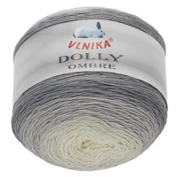 VLNIKA Dolly Ombre 250 g, 313 šedá, bílá