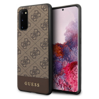 Zadní kryt Guess 4G Stripe pro Apple iPhone 14, hnědá