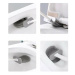 AQUALINE TF010 WC silikonová štětka nástěnná/na postavení, bílá