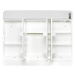 LED zrcadlová skříňka Sieper Alida / 8,7 W / 230 V / plast / bílá