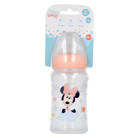 STOR - Kojenecká láhev MINNIE MOUSE, 0+, 240ml, 13102