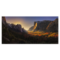 Fotografie Yosemite Firefall, Yan Zhang, 40 × 20 cm