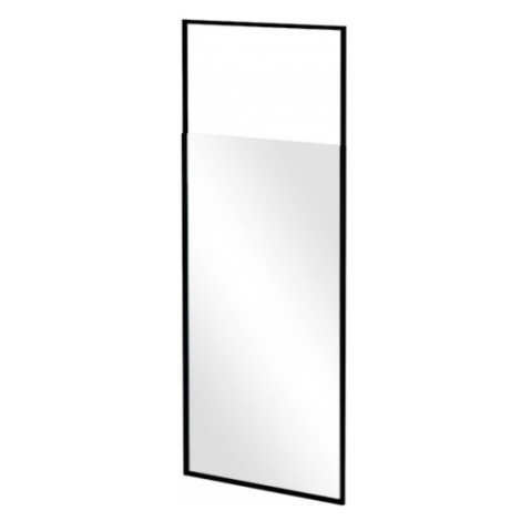 BESCO Walk-in sprchová zástěna ICON 110 cm, černá, výškově nastavitelná, montáž do stropu