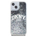 DKNY Liquid Glitter Arch Logo kryt iPhone 14 černý