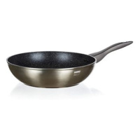 BANQUET Pánev WOK s nepřilnavým povrchem METALLIC PLATINUM 28 × 7,8 cm