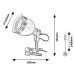 Rabalux RL3093 stolní lampa s klipem