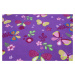 Vopi koberce Dětský kusový koberec Motýlek 5291 fialový - 200x200 cm
