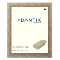 DANTIK rámeček 40 × 50, PAINT žlutý velký plexi čiré