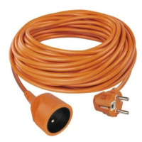 Prodlužovací kabel 30 m / 1 zásuvka / oranžový / PVC / 230 V / 1,5 mm2