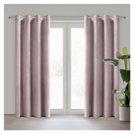 ArtFir Závěs ROSA K | pudrově růžová 140 x 250 cm