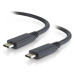 PremiumCord USB-C kabel (USB 3.2 generation 2x2, 5A, 100W, 20Gbit/s) černý, 2m