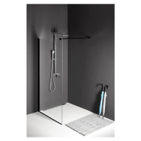 MODULAR SHOWER BLACK jednodílná zástěna pevná k instalaci na zeď, 1100 mm MS1-110B