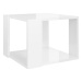 Shumee Konferenční stolek lesklý bílý 40 × 40 × 30 cm kompozitní dřevo