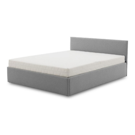 Čalouněná postel LEON s taštičkovou matrací rozměr 160x200 cm Šedá