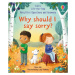 Very First Questions a Answers: Why should I say sorry? Usborne Publishing