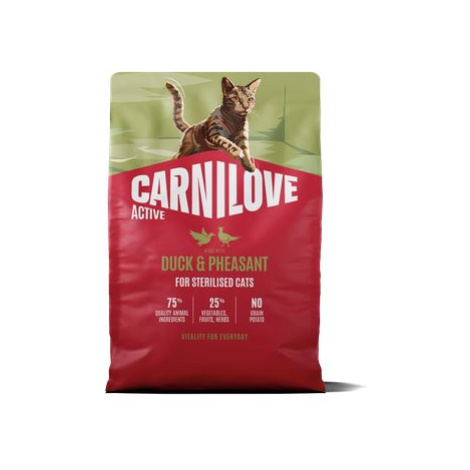 Carnilove Active Cat Dry Made with Duck & Pheasant for Sterilised Adult All Breeds 2 kg