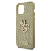 Guess PU Perforated 4G Glitter Metal Logo kryt iPhone 12/12 Pro zlatý