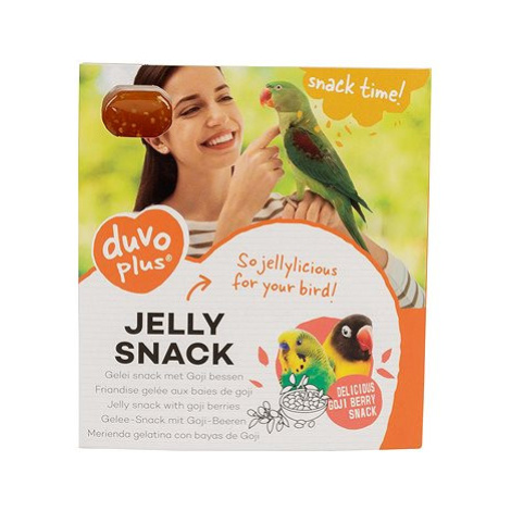 DUVO+ Jelly snack pro papoušky, želé pochoutky s plody goji 12 × 5 g