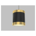 WOFI Závěsné svítidlo Toulouse 1x 34W LED 3900lm 3000K černá + zlatá 7003-404