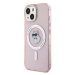 Karl Lagerfeld hard silikonové pouzdro iPhone 15 6.1" pink IML Choupette MagSafe