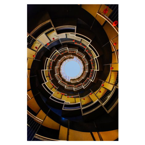 Fotografie Spiral stairs, konglingming, 26.7 × 40 cm