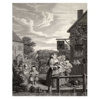 Obrazová reprodukce Times of the Day: Evening,, William Hogarth, 30 × 40 cm