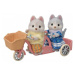 Sylvanian Families Tandemový bicykl pro Husky sourozence