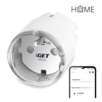 iGET HOME Power 1 - chytrá Wi-Fi zásuvka 230V s měřením spotřeby, 3680W