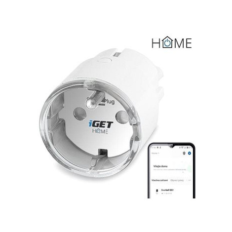 iGET HOME Power 1 - chytrá Wi-Fi zásuvka 230V s měřením spotřeby, 3680W