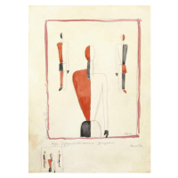 Malevich, Kazimir Severinovich - Obrazová reprodukce Three Suprematist Figures, (30 x 40 cm)