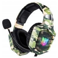 Onikuma K8 Camo Sluchátka Přes Uši Kabelová S Rgb Mikrofonem