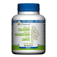 Bio-Pharma Calcium + Magnesium+Zinek 100+50 tablet